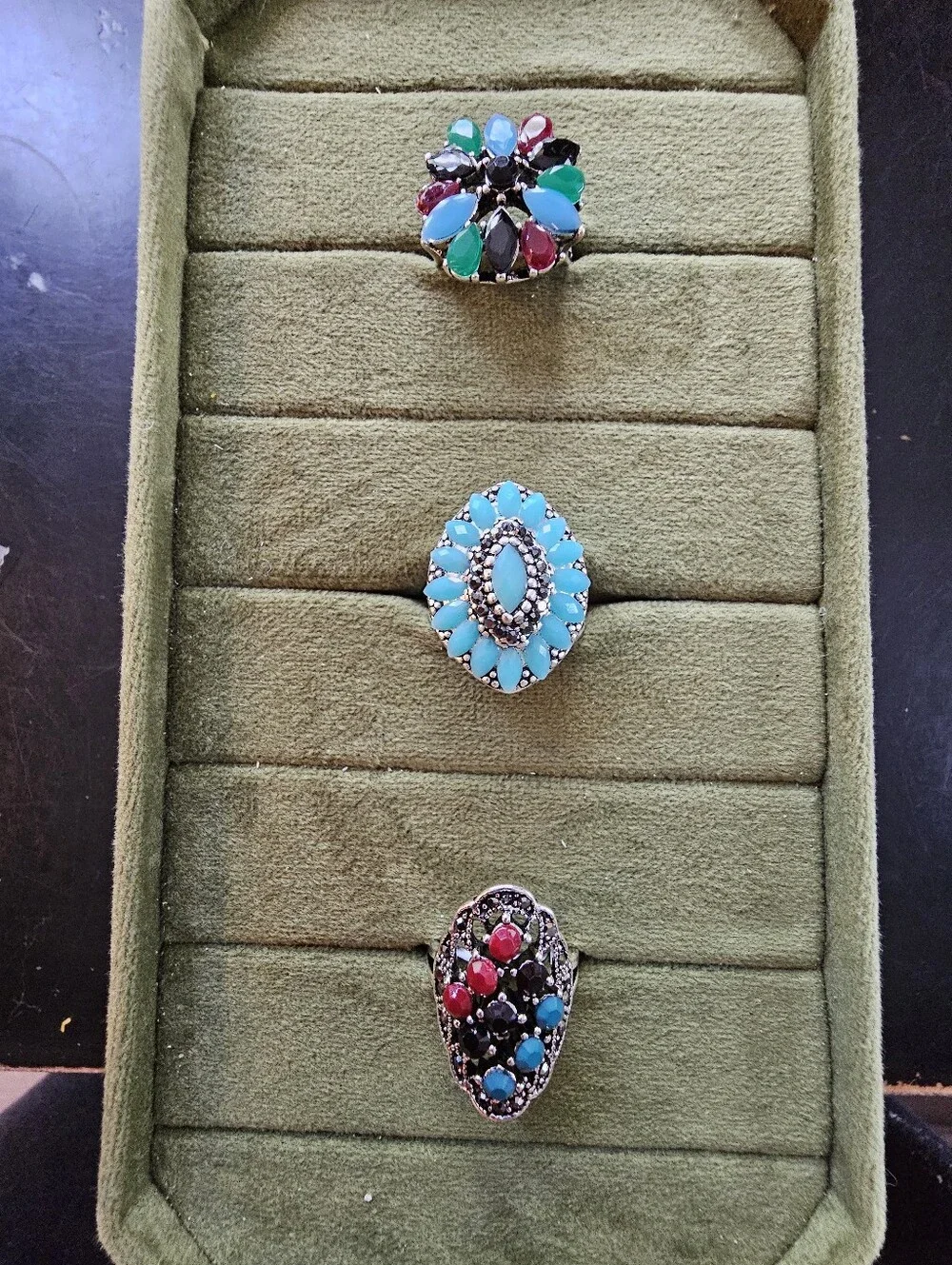 Set Of 3 Fashion Rings